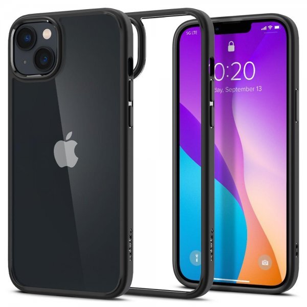 Spigen iPhone 14 Plus Skal Crystal Hybrid Matte Black