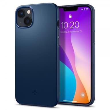 Spigen iPhone 14 Skal Thin Fit Navy Blue