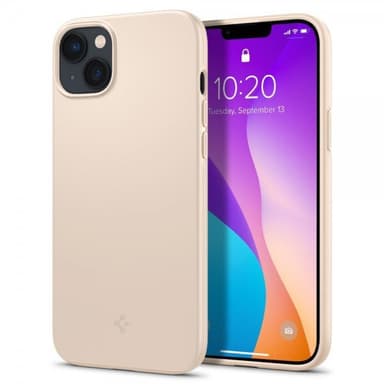 Spigen iPhone 14 Skal Thin Fit Sand Beige