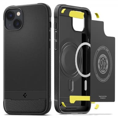 Spigen iPhone 14 Skal Rugged Armor MagFit Matte Black