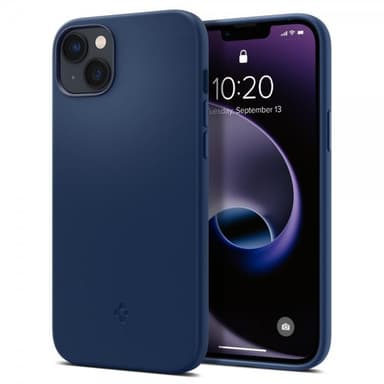 Spigen iPhone 14 Plus Skal Silicone Fit MagFit Navy Blue