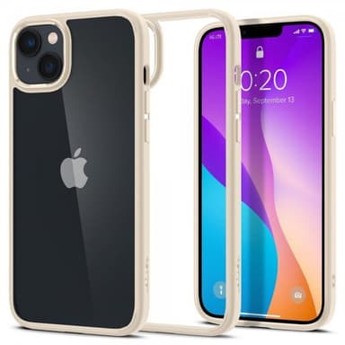 Spigen iPhone 14 Plus Skal Crystal Hybrid Sand Beige