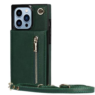 Zipper necklace case Apple iPhone 14 Pro - Grön