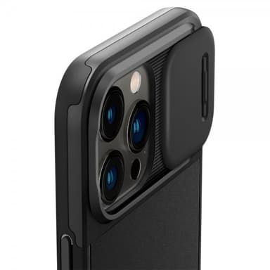 Spigen iPhone 14 Pro Max Skal Optik Armor MagFit Svart