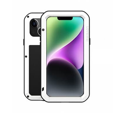 LOVE MEI Powerful skal Apple iPhone 14 - Vit