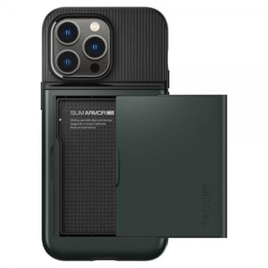 Spigen iPhone 14 Pro Skal Slim Armor CS Abyss Green