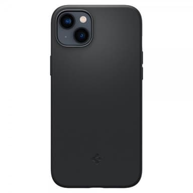 Spigen iPhone 14 Skal Silicone Fit MagFit Svart