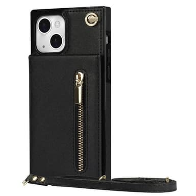 Zipper necklace case Apple iPhone 14 - Svart