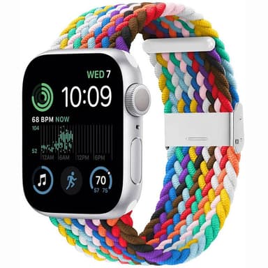 Flätat Elastiskt Armband Apple Watch SE 2022 40mm - Pride Edition