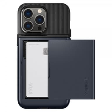 Spigen iPhone 14 Pro Skal Slim Armor CS Metal Slate