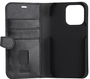 Buffalo 2-i-1 plånboksfodral för iPhone 14 Pro (svart)
