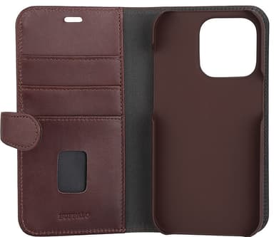 Buffalo 2-i-1 plånboksfodral för iPhone 14 Pro (brunt)