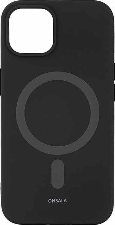 Onsala Silicone MagSeries fodral för iPhone 14 Plus (svart)