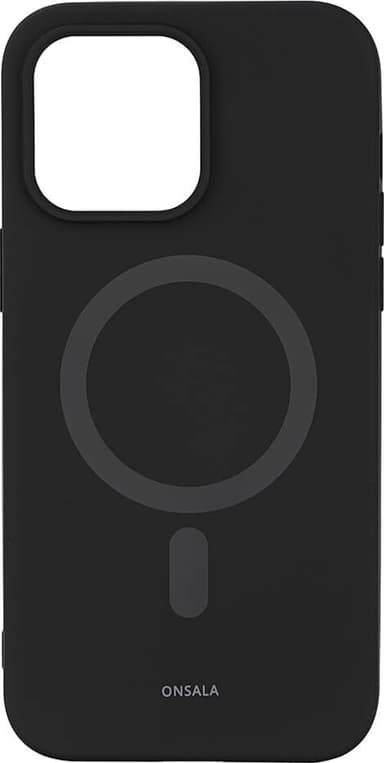 Onsala Silicone MagSeries fodral för iPhone 14 Pro Max (svart)