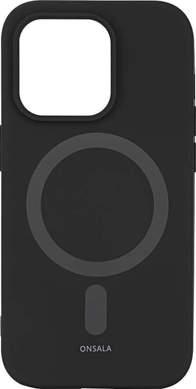 Onsala Silicone MagSeries fodral för iPhone 14 Pro (svart)