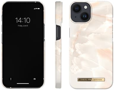 IDEAL OF SWEDEN iPhone 16e/15/14/13 fodral (rose pearl marble)