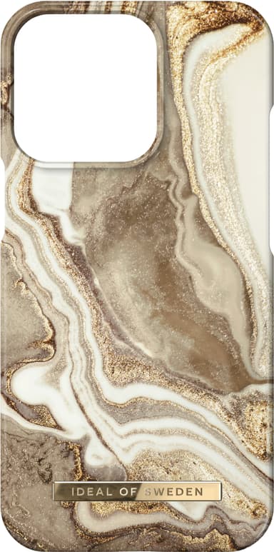 IDEAL OF SWEDEN iPhone 14 Pro fodral (golden sand marble)