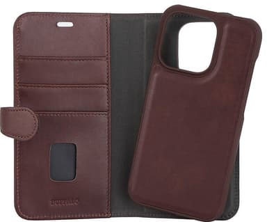 Buffalo 2-i-1 plånboksfodral för iPhone 14 Pro (brunt)