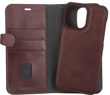 Buffalo 2-i-1 plånboksfodral för iPhone 14 Pro Max (brunt)
