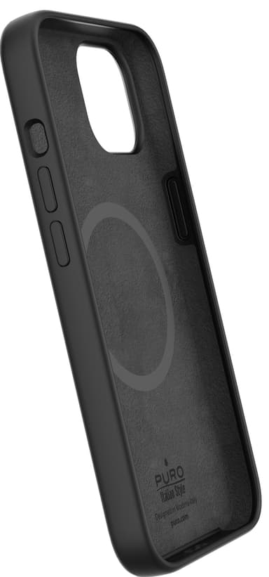 Puro Icon Mag iPhone 13/14 fodral (svart)