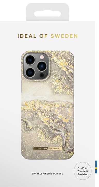 IDEAL OF SWEDEN iPhone 14 Pro Max fodral (spark greige marble)