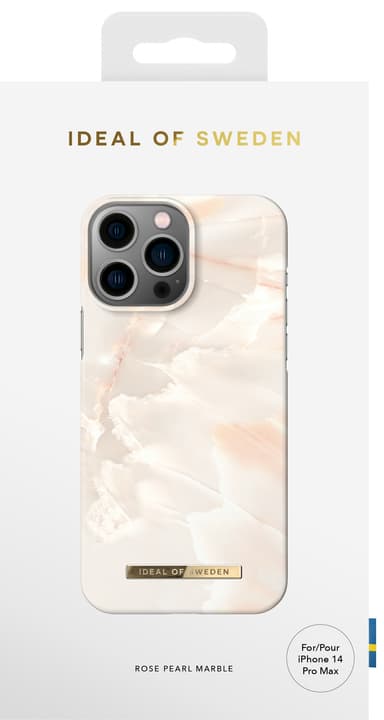 IDEAL OF SWEDEN iPhone 14 Pro Max fodral (rose pearl marble)