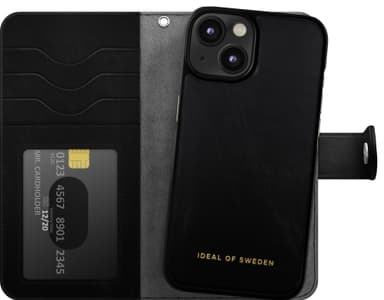 IDEAL OF SWEDEN Magnet iPhone 16e/15/14/13 plånboksfodral (svart)