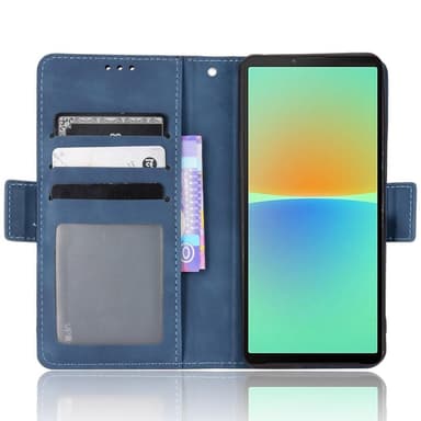 SKALO Sony Xperia 10 IV 6-FACK Plånboksfodral - Blå