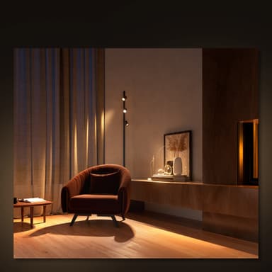 Philips Hue Perifo svart taklampe-set 4 cylinderspotlights