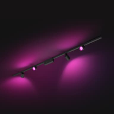 Philips Hue Perifo svart taklampe-set 4 cylinderspotlights