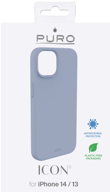 Puro Icon fodral till iPhone 13/14 (blått)