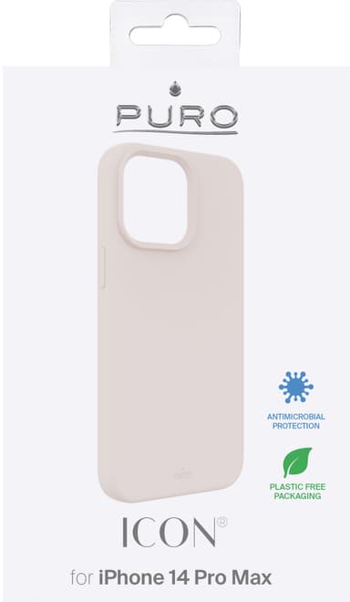 Puro Icon fodral till iPhone 14 Pro Max (rosa)