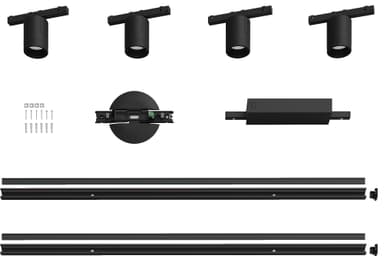 Philips Hue Perifo svart taklampe-set 4 cylinderspotlights