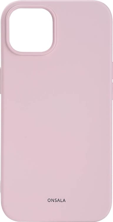 Onsala Silicone fodral för iPhone 14 (kritrosa)