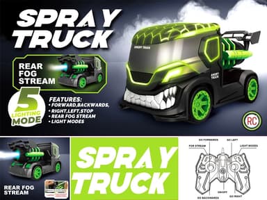 Angry Truck - med ljus och rök - Grön