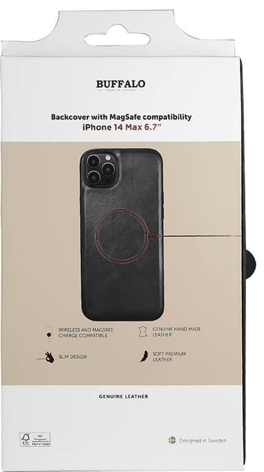 Buffalo Magseries fodral till iPhone 14 Plus (svart)