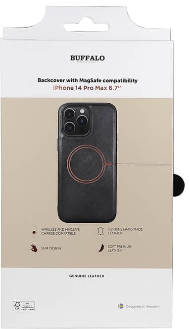 Buffalo Magseries fodral till iPhone 14 Pro Max (svart)