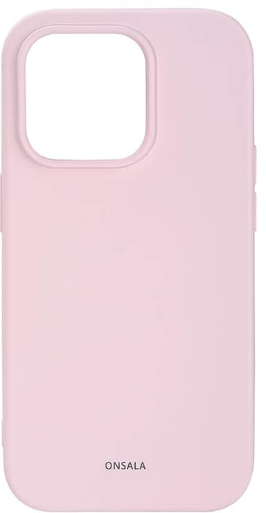 Onsala Silicone fodral till iPhone 14 Pro Max (kritrosa)