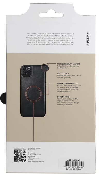 Buffalo Magseries fodral till iPhone 14 Plus (svart)