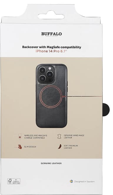 Buffalo Magseries fodral till iPhone 14 Pro (svart)
