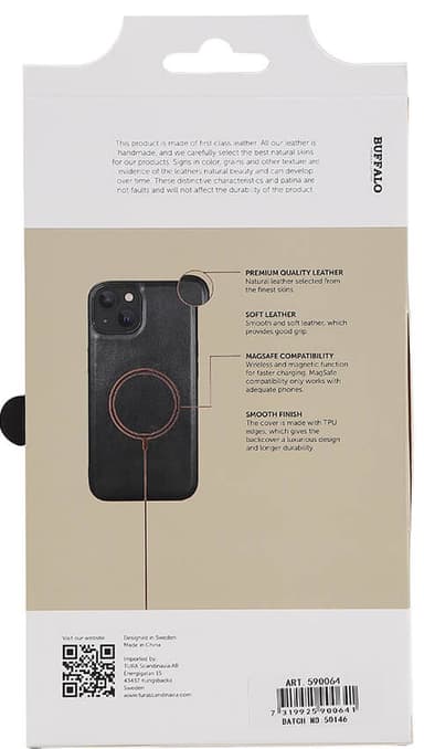 Buffalo Magseries fodral till iPhone 14 (svart)