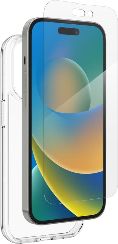 Zagg Glass Elite 360 Bundle iPhone 14 Pro fodral