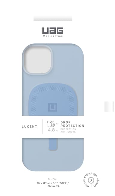 U by UAG Lucent 2.0 Magsafe iPhone 14 fodral (blått)