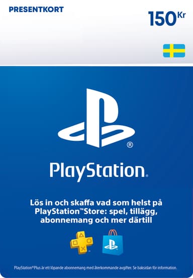 PlayStation PSN presentkort 150 SEK - Elgiganten