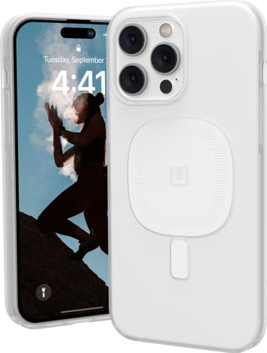 U by UAG Lucent 2.0 Magsafe iPhone 14 Pro Max fodral (vitt)