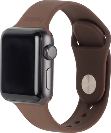 HOLDIT Apple Watch Silicone Band 30-41mm (brun)