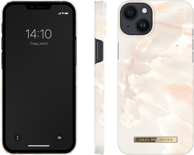 IDEAL OF SWEDEN iPhone 14 Plus fodral (rose pearl marble)