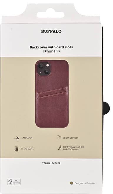 Buffalo Backcover iPhone 13 fodral (brun)