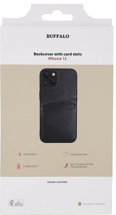 Buffalo Backcover iPhone 13 fodral (svart)
