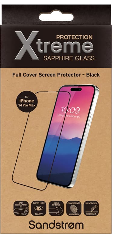 Sandstrøm välvt skärmskydd för iPhone 14 Pro Max